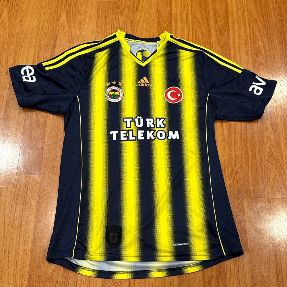 Adidas Fenerbahce Home Futbol Soccer Jersey D08132 Sz L Made in Turkey